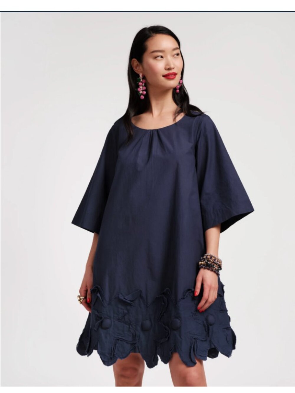 NWT - Zennia Flower Hem Dress by Frances Valentine - Picture 3 of 12